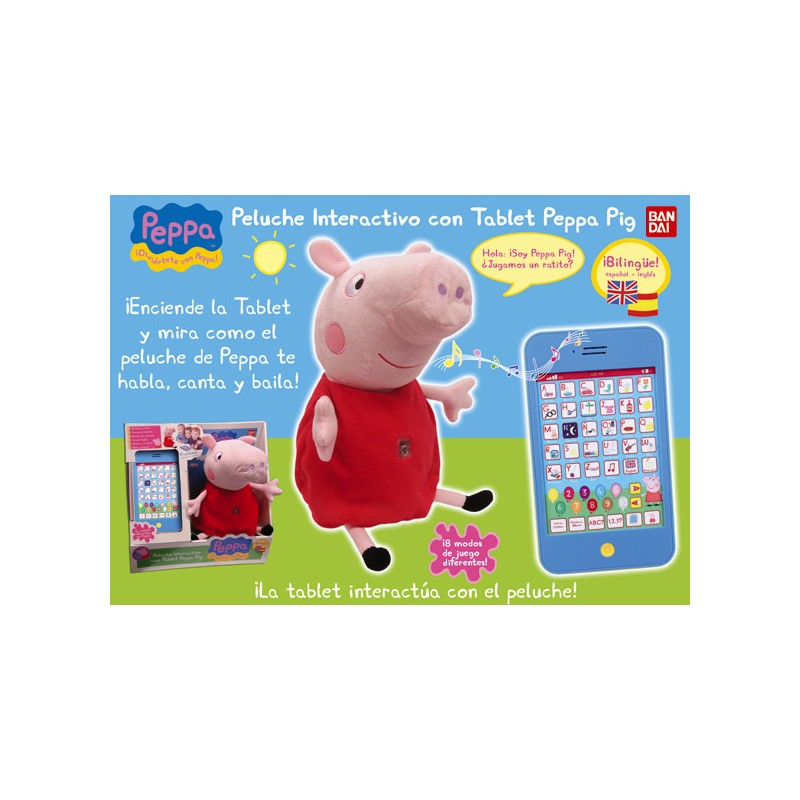 peppa pig peluche interactivo
